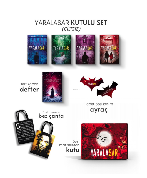 Yaralasar 4 Kitaplık Hediyeli Set (Ciltsiz) - Maral Atmaca | Yeni ve İ