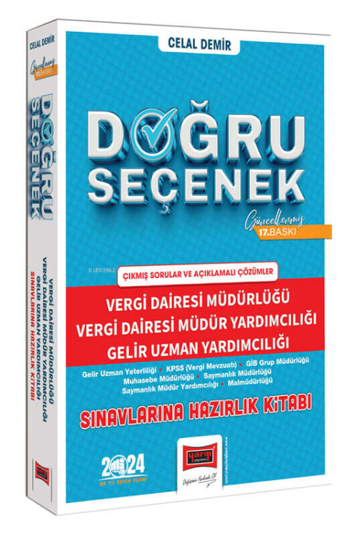 2024 (Doğru Seçenek) Vergi Dairesi Müdürlüğü, Vergi Dairesi Müdür Yard