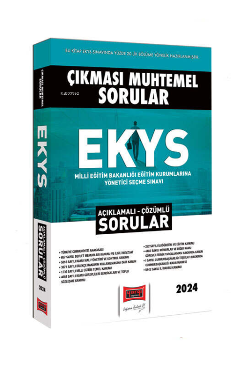 Yargı Yayınları 2024 Çıkması Muhtemel EKYS Açıklamalı Çözümlü Sorular 