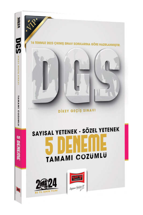 Yargı Yayınları 2024 DGS Sözel Sayısal Bölüm Tamamı Çözümlü 5 Deneme -