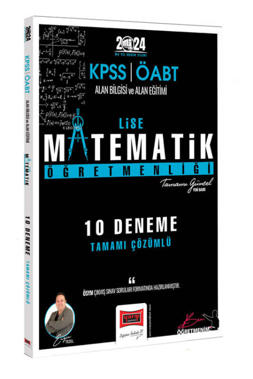 Yargı Yayınları 2024 ÖABT Lise Matematik Öğretmenliği 10 Deneme Sınavı