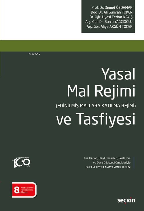 Yasal Mal Rejimi ve Tasfiyesi - Ali Gümrah Toker | Yeni ve İkinci El U