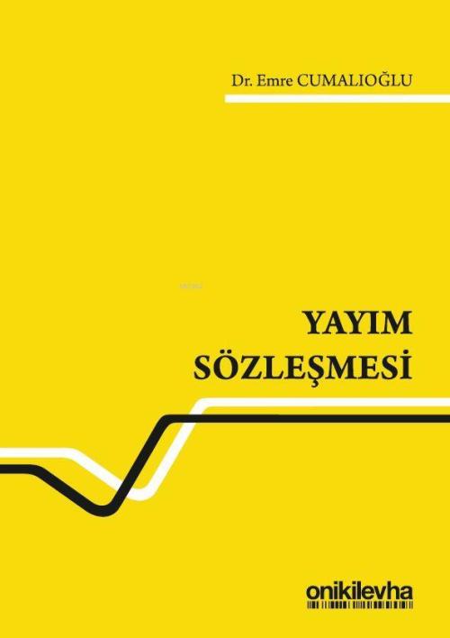 Yayım Sözleşmesi - Emre Cumalıoğlu | Yeni ve İkinci El Ucuz Kitabın Ad