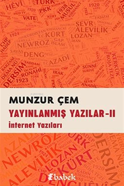 Yayınlanmış Yazılar -2 - Munzur Çem | Yeni ve İkinci El Ucuz Kitabın A