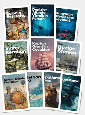 Yaz'a Özel Eşsiz Çocuk Öyküleri Seti - 10 Kitap - Jules Verne | Yeni v