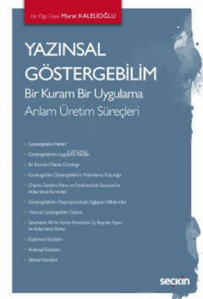 Yazınsal Göstergebilim - Murat Kalelioğlu | Yeni ve İkinci El Ucuz Kit