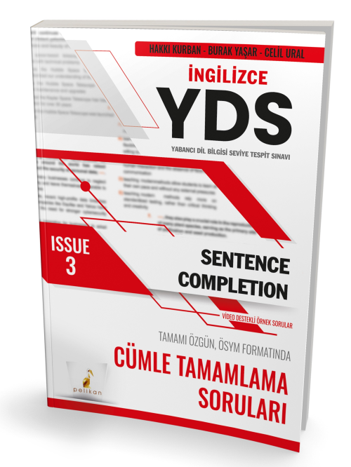 YDS İngilizce Sentence Completion Issue 3 - Hakkı Kurban | Yeni ve İki