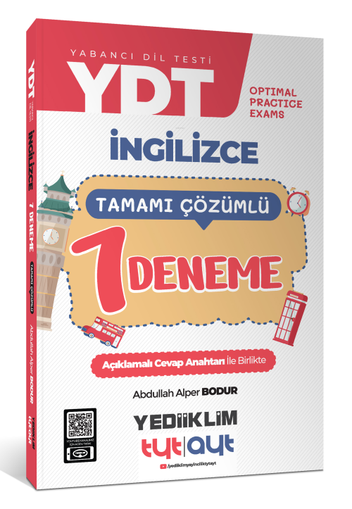 YDT Optimal Practice Exams Tamamı Çözümlü 7 Deneme - Abdullah Alper Bo