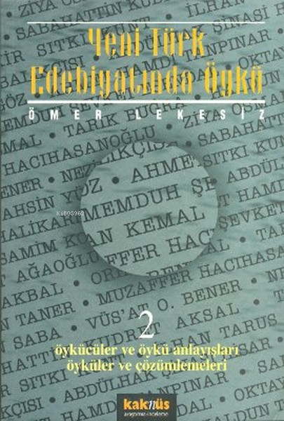 Yeni Türk Edebiyatında Öykü 2 - | Yeni ve İkinci El Ucuz Kitabın Adres