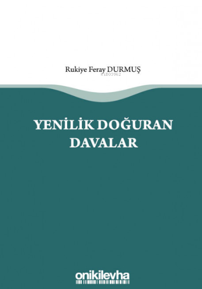 Yenilik Doğuran Davalar - Rukiye Feray Durmuş | Yeni ve İkinci El Ucuz