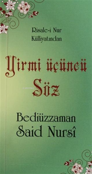 Yirmi Üçüncü Söz (Cep boy, Kod:0119) - Bediüzzaman Said Nursi | Yeni v