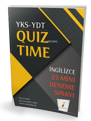 YKS YDT İngilizce Quiz Time 25 Mini Deneme - Özenç Morey | Yeni ve İki