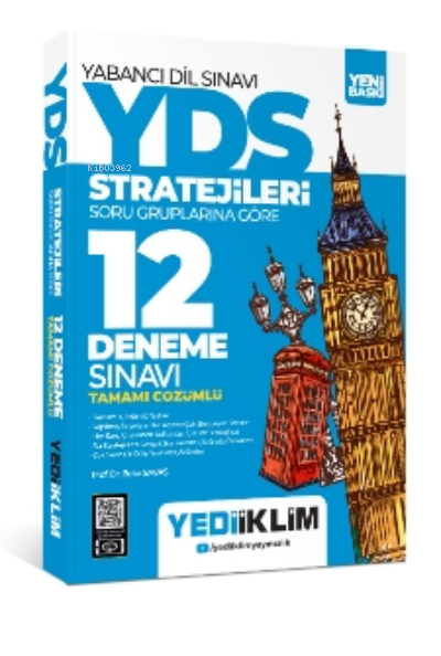 YÖKDİL Stratejileri Soru Gruplarına Göre Tamamı Çözümlü 12 Deneme Sına