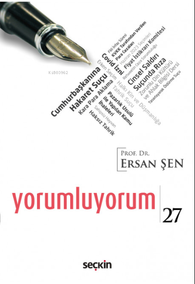 Yorumluyorum – 27 - Ersan Şen | Yeni ve İkinci El Ucuz Kitabın Adresi